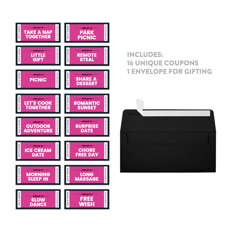 The Holiday Aisle® Fuchsia Love Unique Funny Romantic Coupons Wayfair